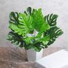 12 шт., искусственные растения, папоротник, черепаха, листья, пластик, шелк, поддельные
