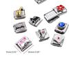 10 шт. Модульная фурнитура для ювелирных изделий, квадратные бусины, браслеты, ювелирные изделия, детали для самостоятельного изготовления, винтажные подвески, уникальные аксессуары