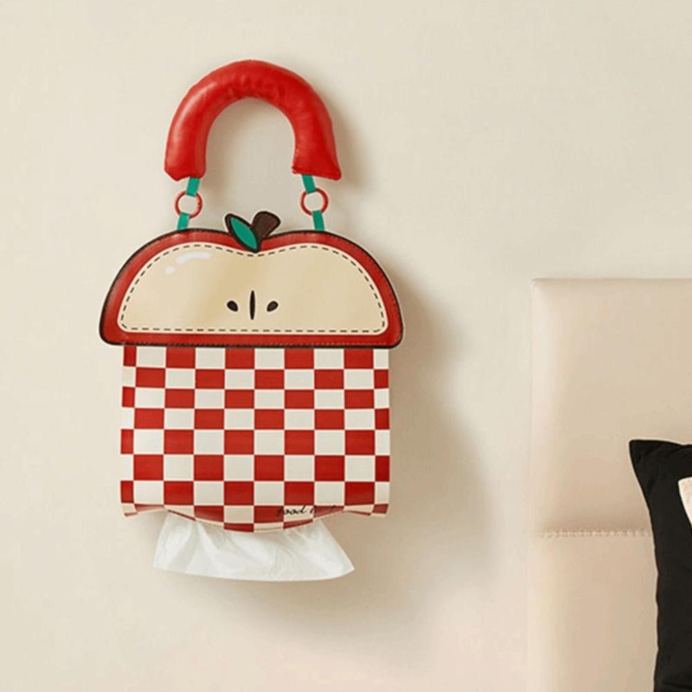 Waterproof Wall Hanging Napkin Dispenser Cartoon Tissue Storage Holder Hanging Tissue Bag  Hotel