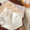 Женские хлопковые трусы-слипы "Милый маленький цветок", японский стиль, 7A, антибактериальные, средней посадки