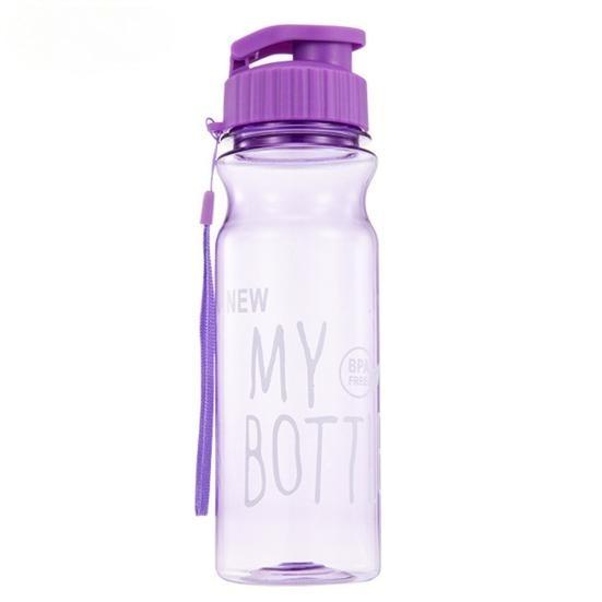 650 мл Прекрасный герметичный легкий контейнер для воды большой емкости для фитнеса и спорта со шнурком, бутылка для питья на открытом воздухе