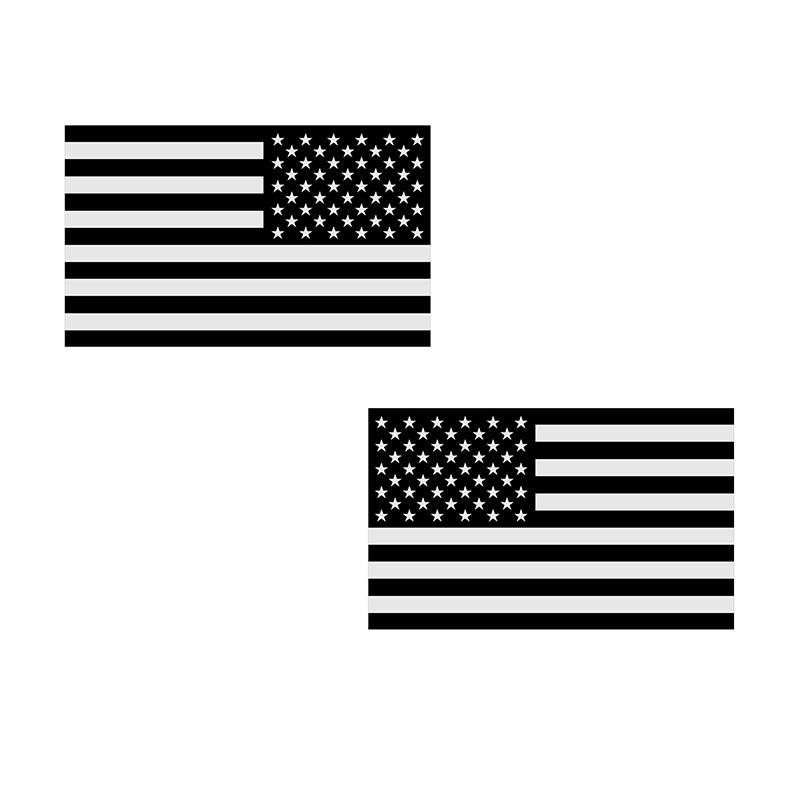 1 пара автомобильных наклеек Светоотражающие автомобильные мотоциклетные внешние наклейки Соединенных Штатов Америки с национальным флагом ПВХ автомобильные наклейки