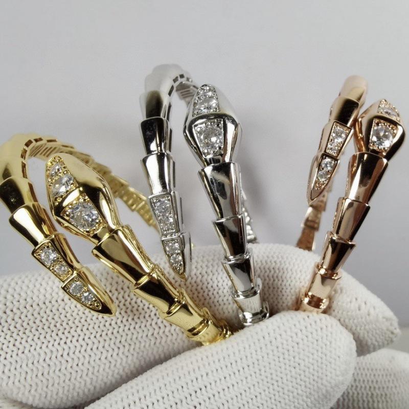 Высококлассный атмосферный и модный женский браслет-змея, популярный в Европе и Америке