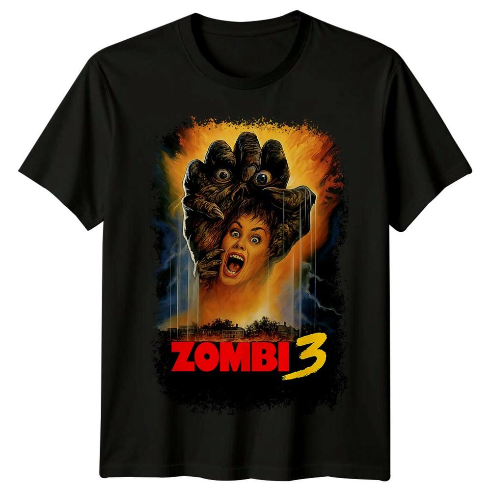 Zombie Flesh Eaters 2 1988 Movie Poster Inspired Tshirt Retro 80s Tee