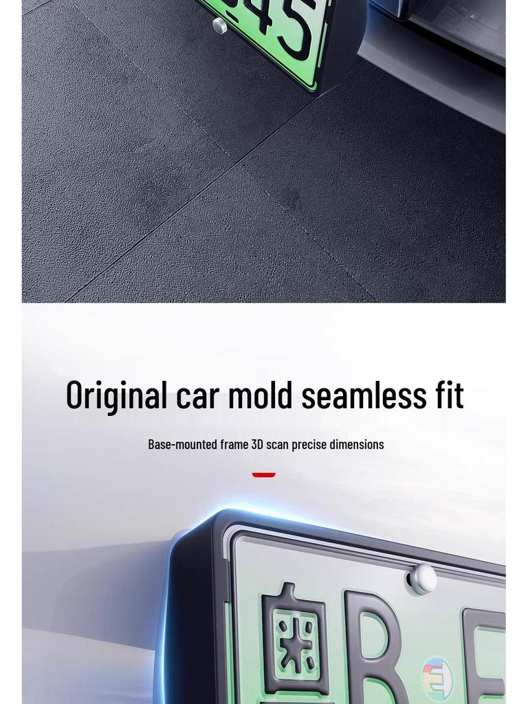 Tesla Model 3/Y License Plate Frame - New Version, Full Protection Holder