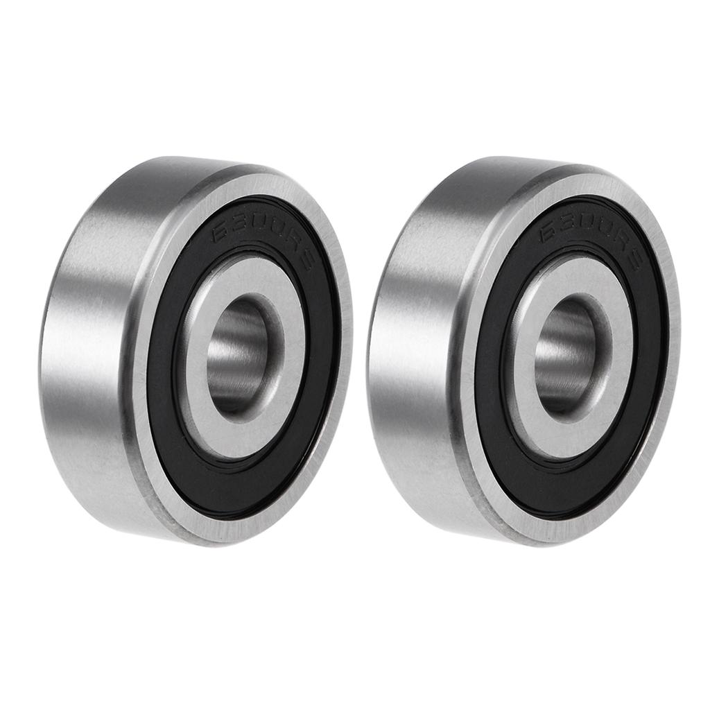 Motoforti 6300-2RS Deep Groove Ball Bearings Z2 10mm x 35mm x 11mm Double Shielded Carbon Steel