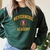 Толстовка Nevermore Academy, костюм Адамса, свитер в стиле ретро, ​​толстовки унисекс с круглым вырезом, повседневные пуловеры, толстовка
