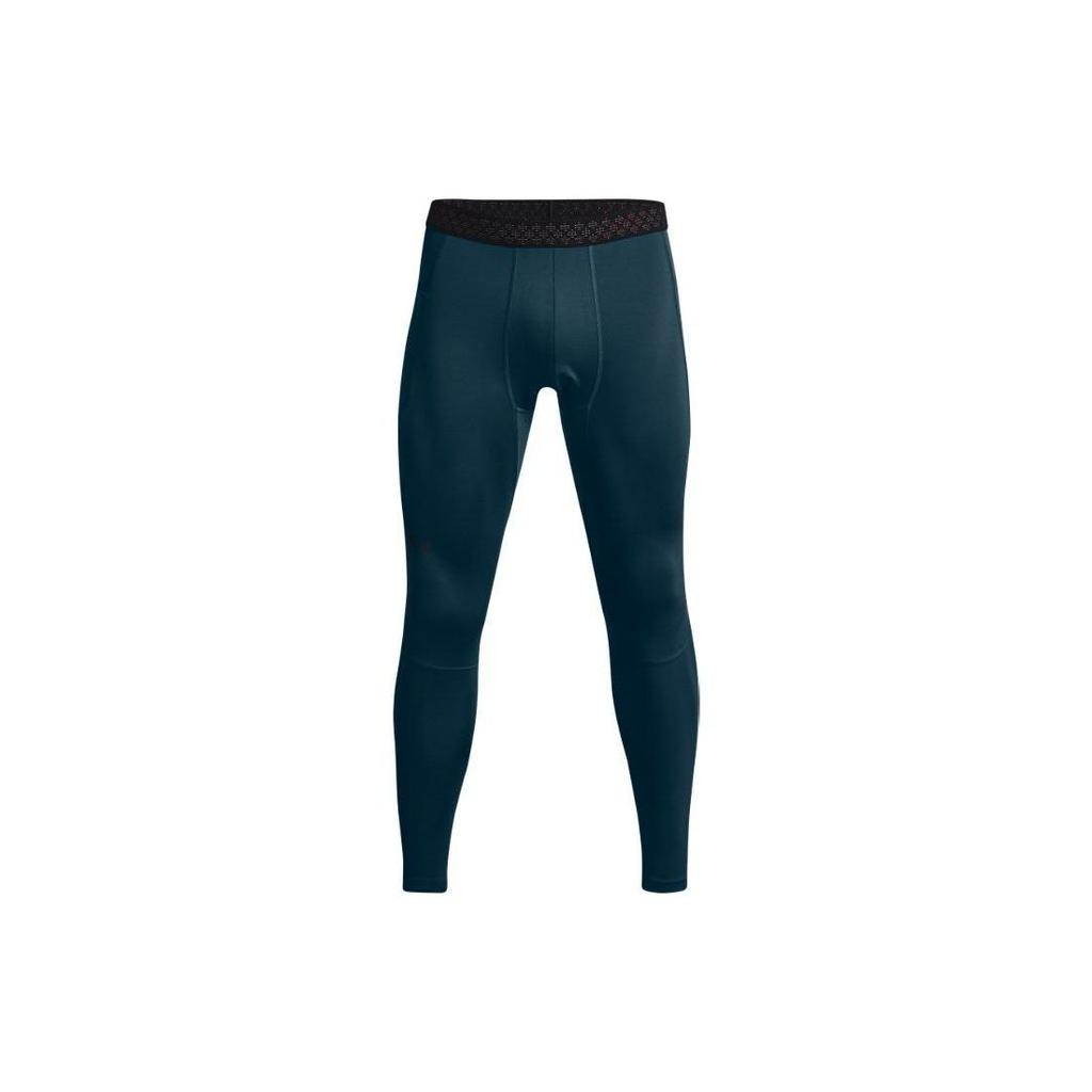 Under Armour Rush ColdGear Compression Training Leggings Men Bottoms Blue 1366060-413