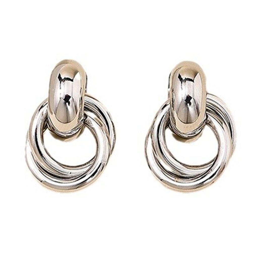 Милые круглые серьги Модные серьги-пусеты Элегантные серьги-пины Ювелирные изделия для ушей Сплавной материал Подходят для повседневных нарядов