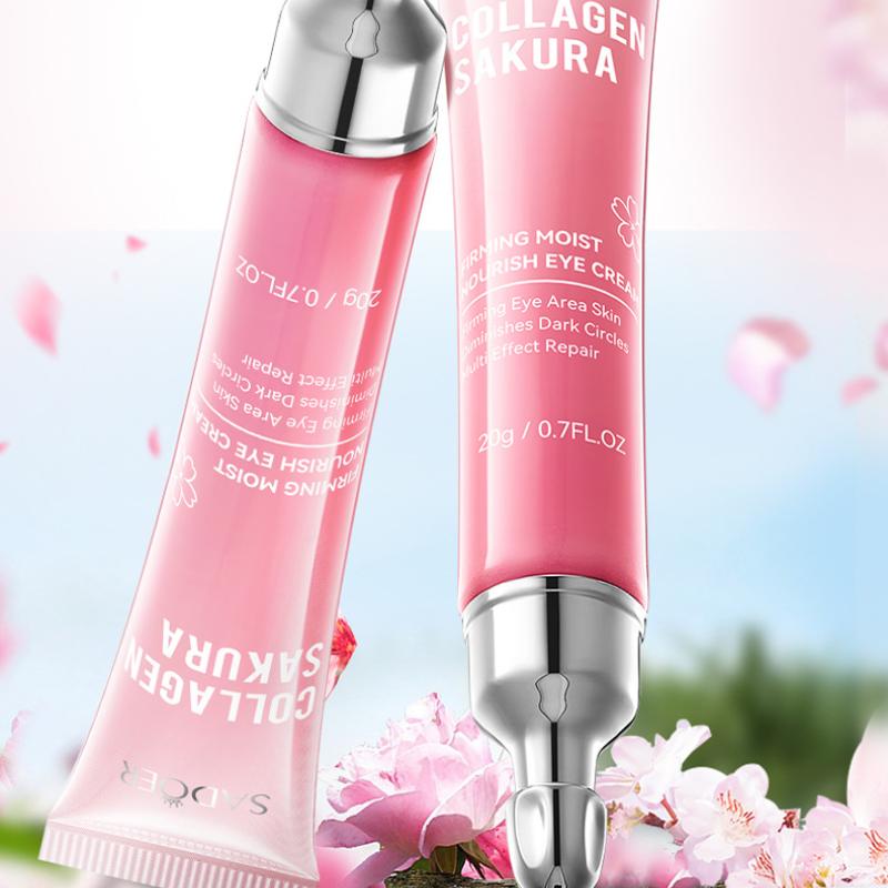 Сакура Коллагеновый укрепляющий и эластичный крем для глаз Увлажняющий крем для глаз