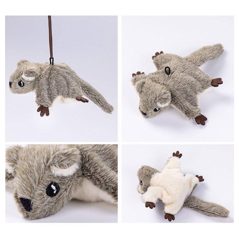 Интерактивные игрушки для кошек, перезаряжаемая летающая птица, крыса, кошка, игрушка, щебечущая, хлопающая птичка, можно добавить кошачью мяту, активируемая прикосновением, плюшевая игрушка