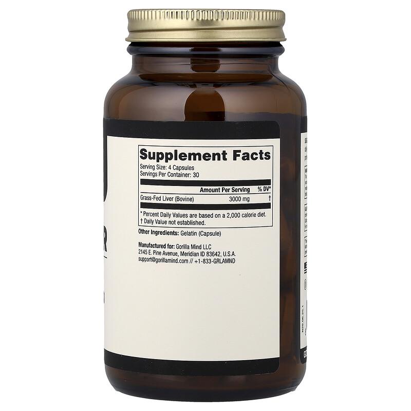 Beef Liver, 750 mg, 120 Capsules