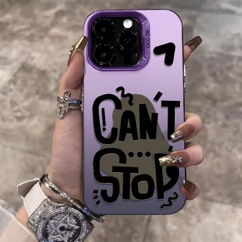New European and American style iPhone 18 case, iPhone 18 Pro Max/15 drop-proof, iPhone 14 Pro/13 English graffiti