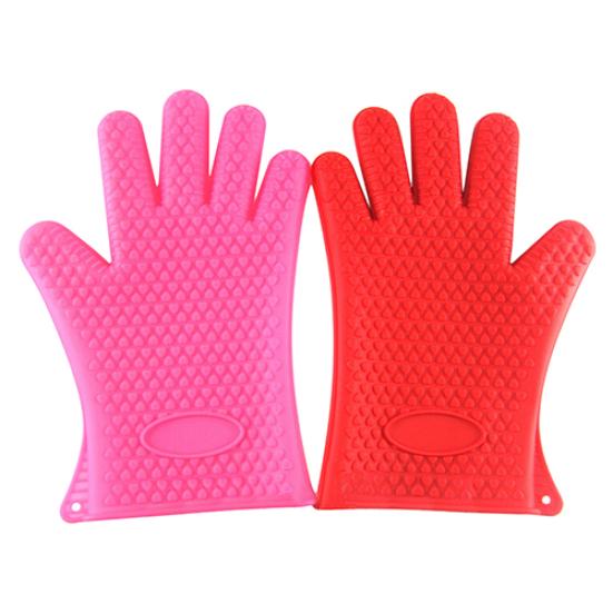 Silicone Kitchen Heat Resistant Glove Pot Holder Baking BBQ Cooking Oven Mitt
