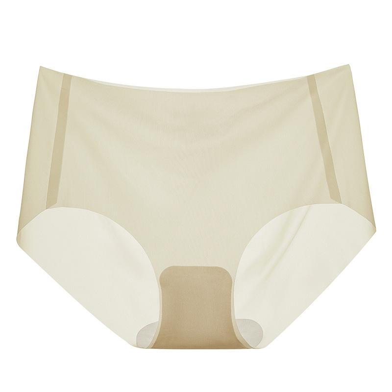 Facial Mask Pants Summer Thin Underwear Women's Seamless Ice Silk Female Underwear Summer Ultra-thin Quick Drying Summer Briefs Women