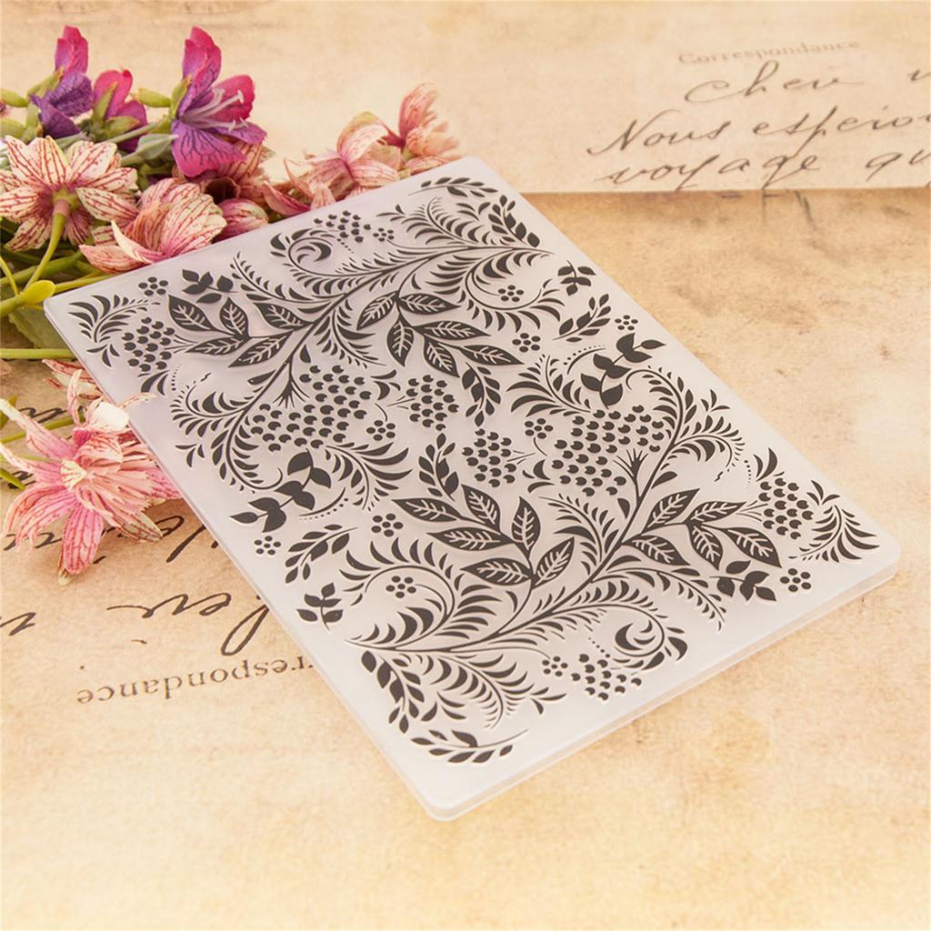 Текстурированная папка для тиснения Бумажное рукоделие Шаблоны для тиснения Трафареты для детского творчества Изготовление открыток Скрапбукинг Фотоальбом