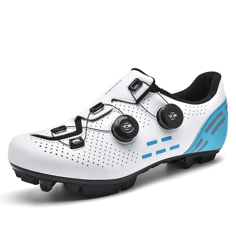 Mens Unisex Road Mountain Bike Cycling Shoes With Cleat System Breathable Rubber/Carbon Sole Options