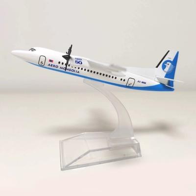 16/20 см Aero Mongolia Fokker F-50 B767 Сплав Симуляция Самолета Модель Самолета Сувенир Хобби Коллекция Игрушка Украшение Подарок