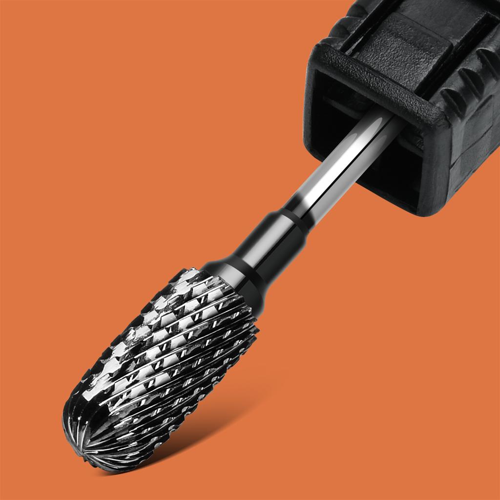 Твердосплавные вольфрамовые насадки для ногтей, фрезы, электрические сверла для ногтей, инструменты для очистки кутикулы для педикюра, маникюрные буферы, дрель