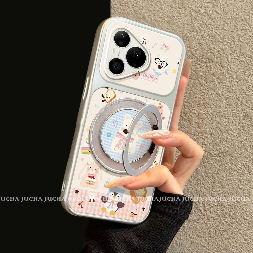 Применимо к чехлу для мобильного телефона Huawei pura11pro новый p11ultra премиальное ощущение p11 мультяшный женский клетчатый Западные Высоты