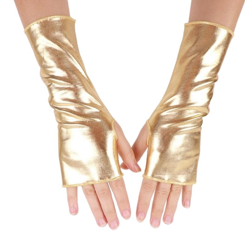 Женские митенки Дышащие Глянцевые Гетры Аксессуар для Танцев Костюм на Хэллоуин