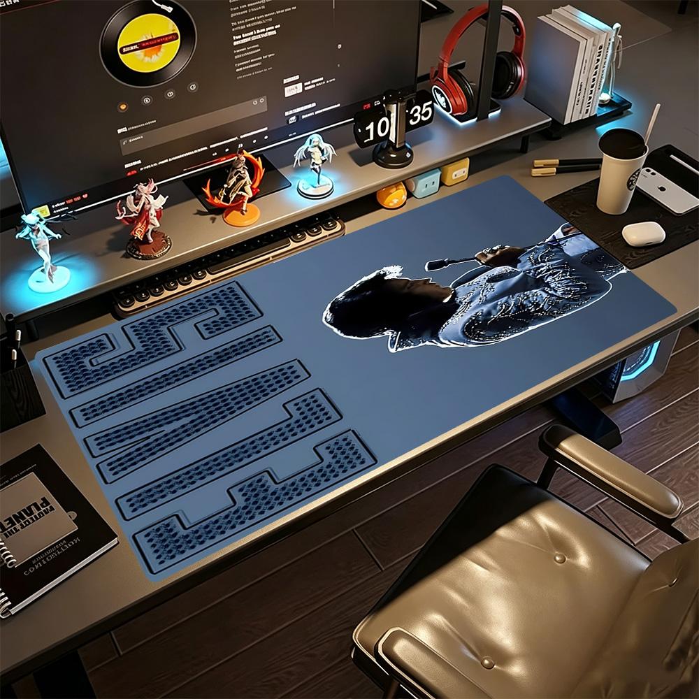 Elvis Presley Large Mouse Pad Desk Mat Office Mouse Mats Non-Slip Rubber Base Gaming Accessories Ideal Gift for Gamers