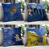 Art VVan Gogh Cushion Cover Cushion Cover Set Pcs x x x Pillowcase Decorative Sofa Home Decor