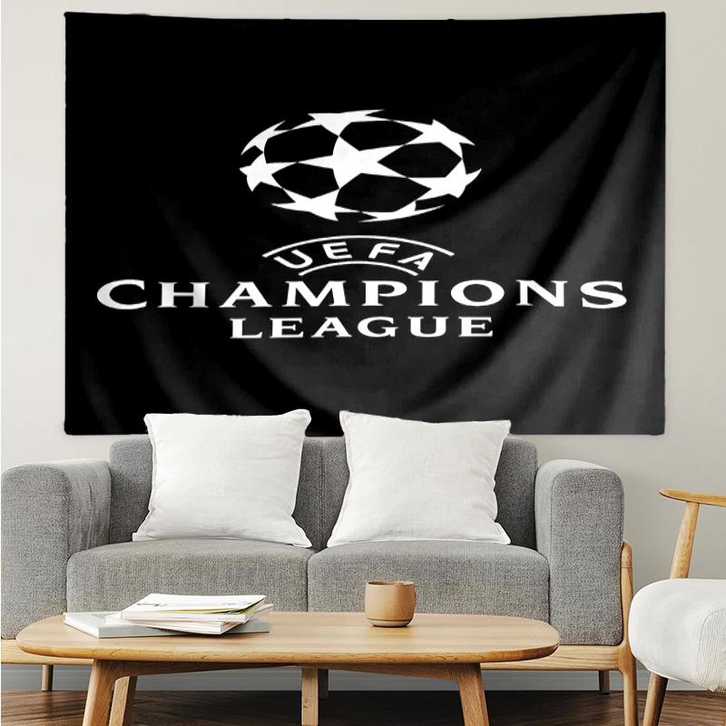 UEFA Champions League Tapestry for Bedroom Aesthetic Classroom Tapestries Wall Hanging for Living Room Dorm Office,Ideal Creative Gift