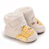 Baby Antiskid shoe Winter Boots Baby Girl Boys Winter Warm Shoes Solid Fashion Toddler Fuzzy  First Walkers Kid Shoes 0-18M