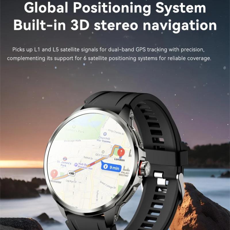 Умные часы 5G Full Network, 1,95 дюйма, 720*720, большой экран, HD-видеозвонки, 8 ГБ ОЗУ + 128 ГБ ПЗУ, монитор сердечного ритма, водонепроницаемые, Google Play, Wi-Fi, GPS