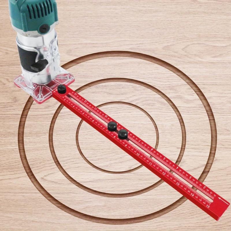 Easy Installation Woodworking Enthusiasts Adjustable Aluminum Router Trimmer Machine Support Bracket Base Trimming Tasks