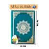 Dowry Gift Gift Large Written Mosque Size Quran 25*34 Audio Listening Bride Groom Bundle Green