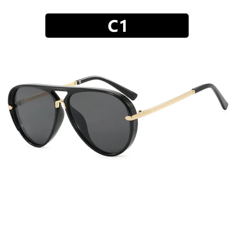 New Fashionable Toad Shaped Women'S Sunglasses Outdoor Neutral Travel Street Photography Large Frame Uv400 Sunscreen Glasses