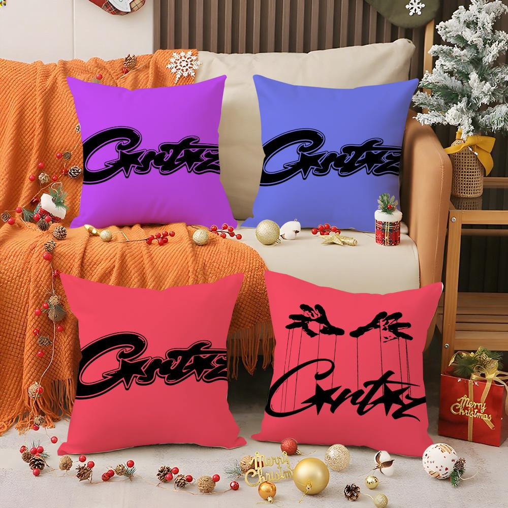 Rebellious Spirit CCorteiz Logo Pillow Case Printing Pillowcase Living Room Sofa Cushion Cover Bedroom Room Decor