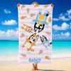 Bluey Quick Dry Microfiber Beach Towel Soft Absorbent Sand Resistant Towel For Beach Pool Travel Summer