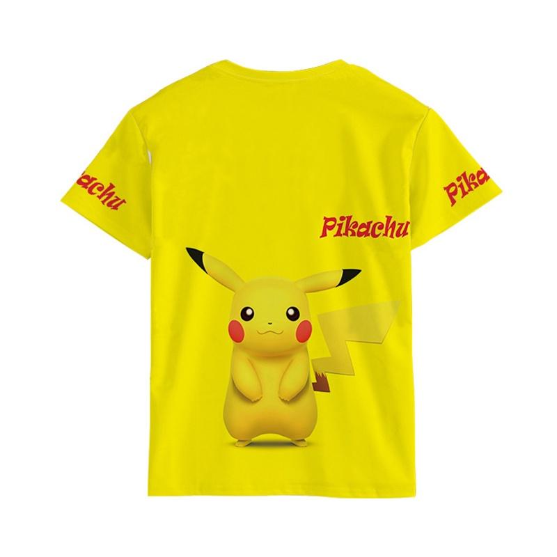 Pokemon Detective Pikachu Tshirt 3d Print Short Sleeve Cosplay Costume Tee Tops