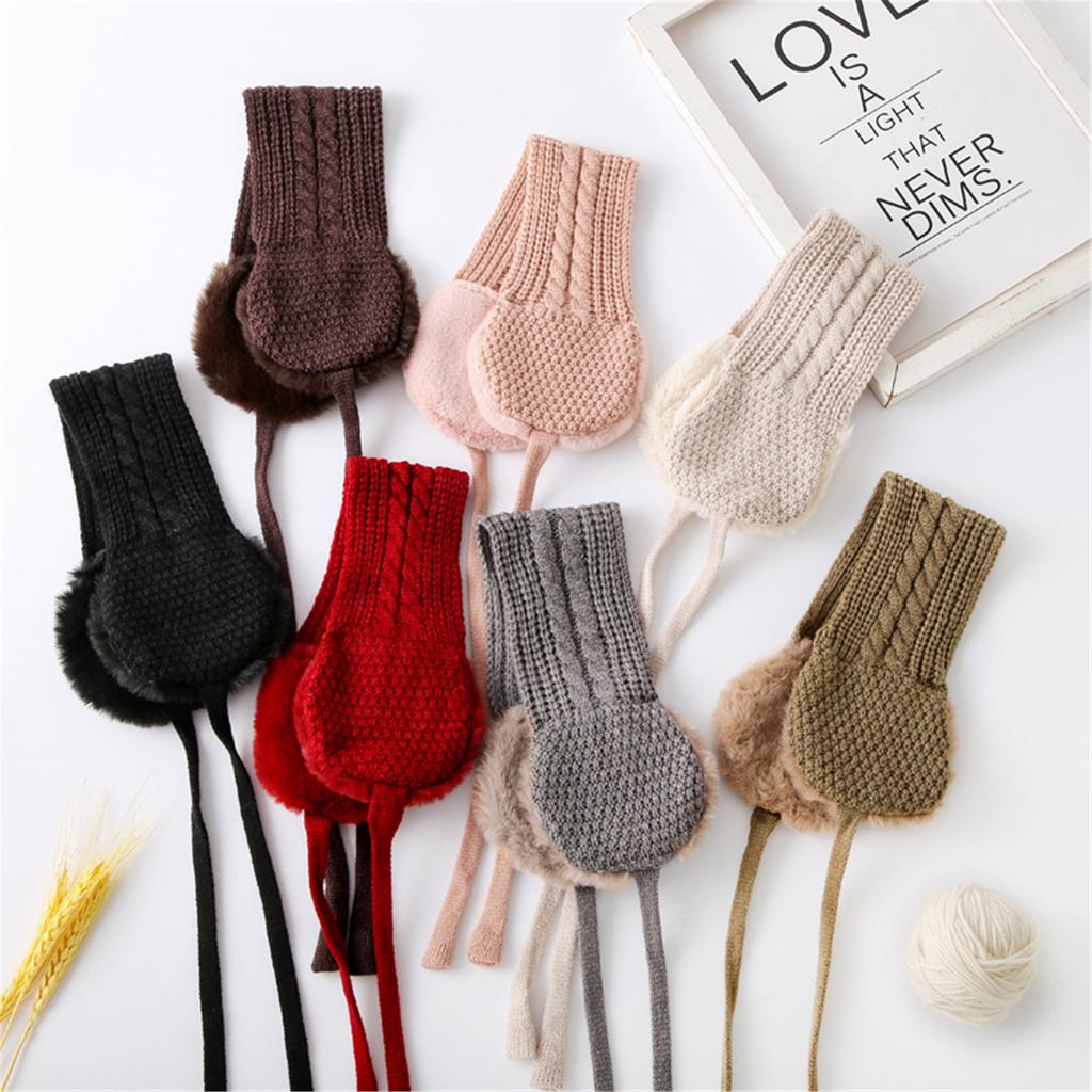 Мягкая эластичная зимняя теплая вязаная повязка на голову с ушами, вязаная крючком повязка на голову с ушами, вязаная повязка на голову для детей