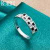 925 Sterling Silver AAA Zircon Ring Fashion Wedding Jewelry