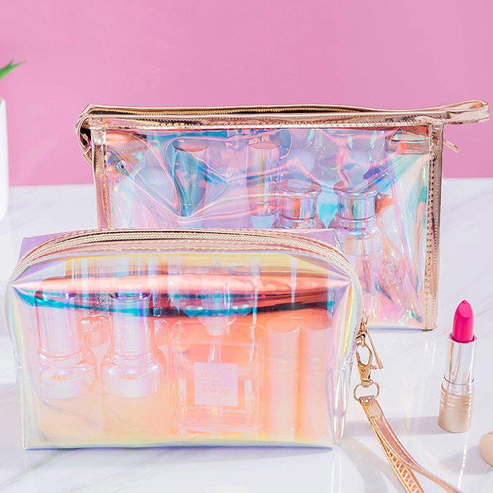 Сумки Прозрачная лазерная косметичка Органайзер для косметики Сумочка Женская сумка-желе Женский кейс для макияжа