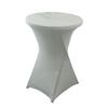 Easy Care Elastic Cocktail Table Set Fitting For Hotel Wedding Party Hotel Wedding Party Table Cover