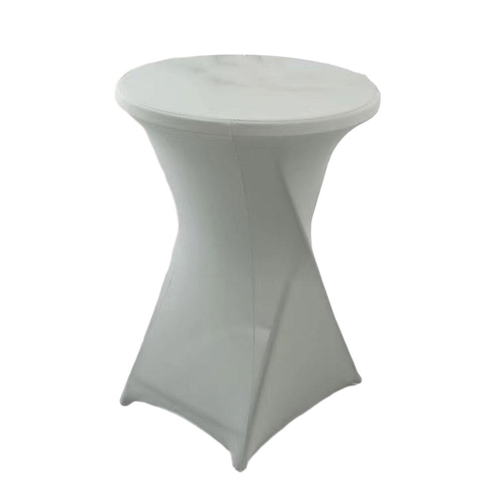 Easy Care Elastic Cocktail Table Set Fitting For Hotel Wedding Party Hotel Wedding Party Table Cover