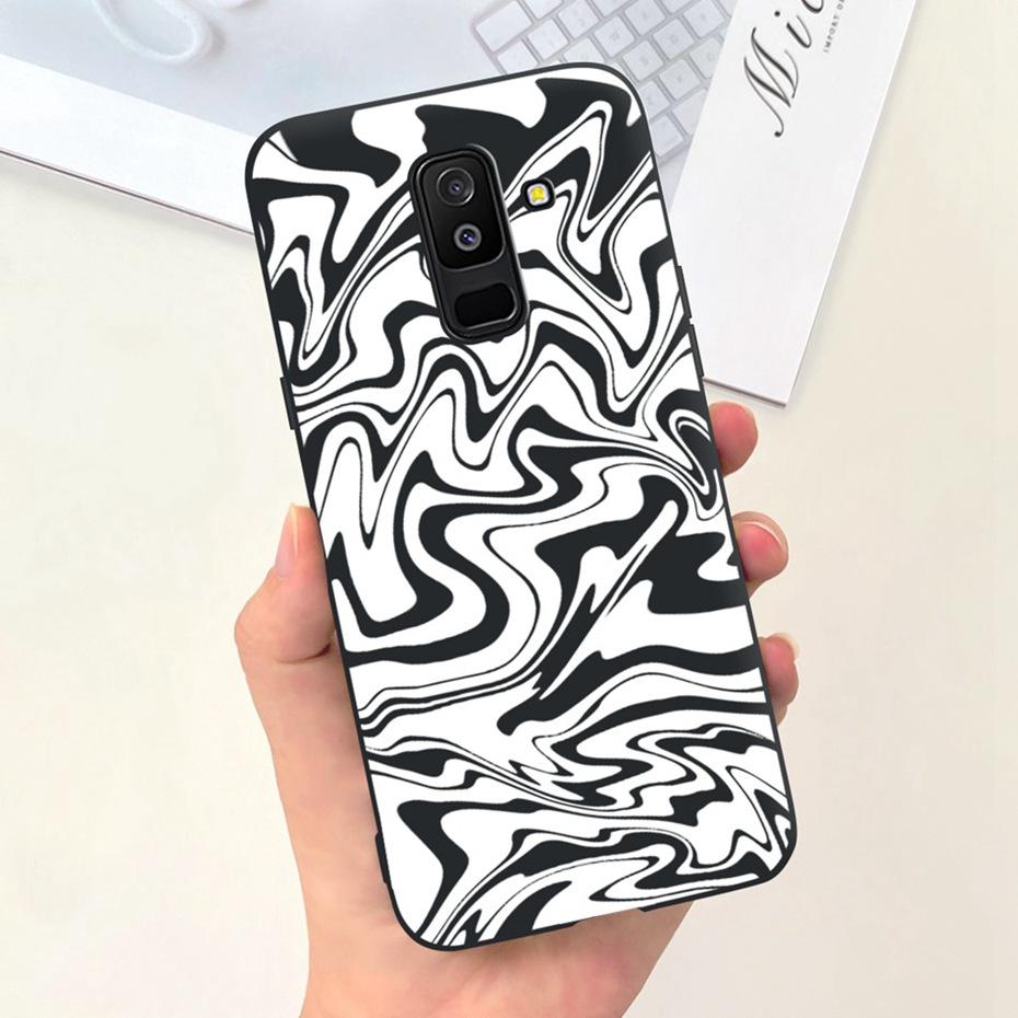 Модный чехол для Samsung Galaxy A6 Plus 2018 Мягкая силиконовая ТПУ задняя крышка для Samsung A6 2018 A 6 A6+ A6plus Чехлы для телефона