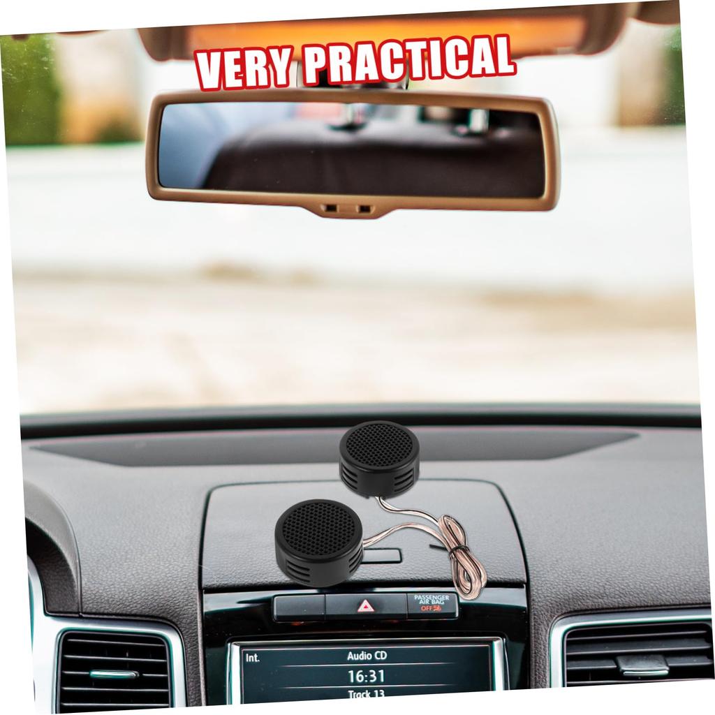 WEKADRIN 1 Pair Car Tweeters Durable Speakers Speaker Set Dome Tweeters Mini Car Speakers