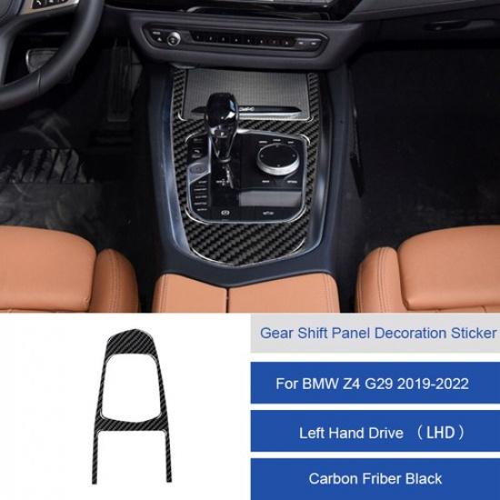 Bright Carbon Fiber Car Center Control Panel Stick Cover For BMW Z4 G29 19-22