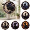 Fun DIY Project Black Cat Diamond Art Kits for Adults Beginners, Material Package, Decorative Figurine Painting Craft Set Home Wall Decor