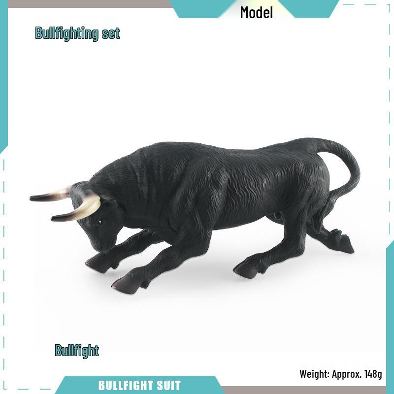 Набор для испанской корриды: Фигурка Североафриканского Дикого Быка и Укротителя Быков