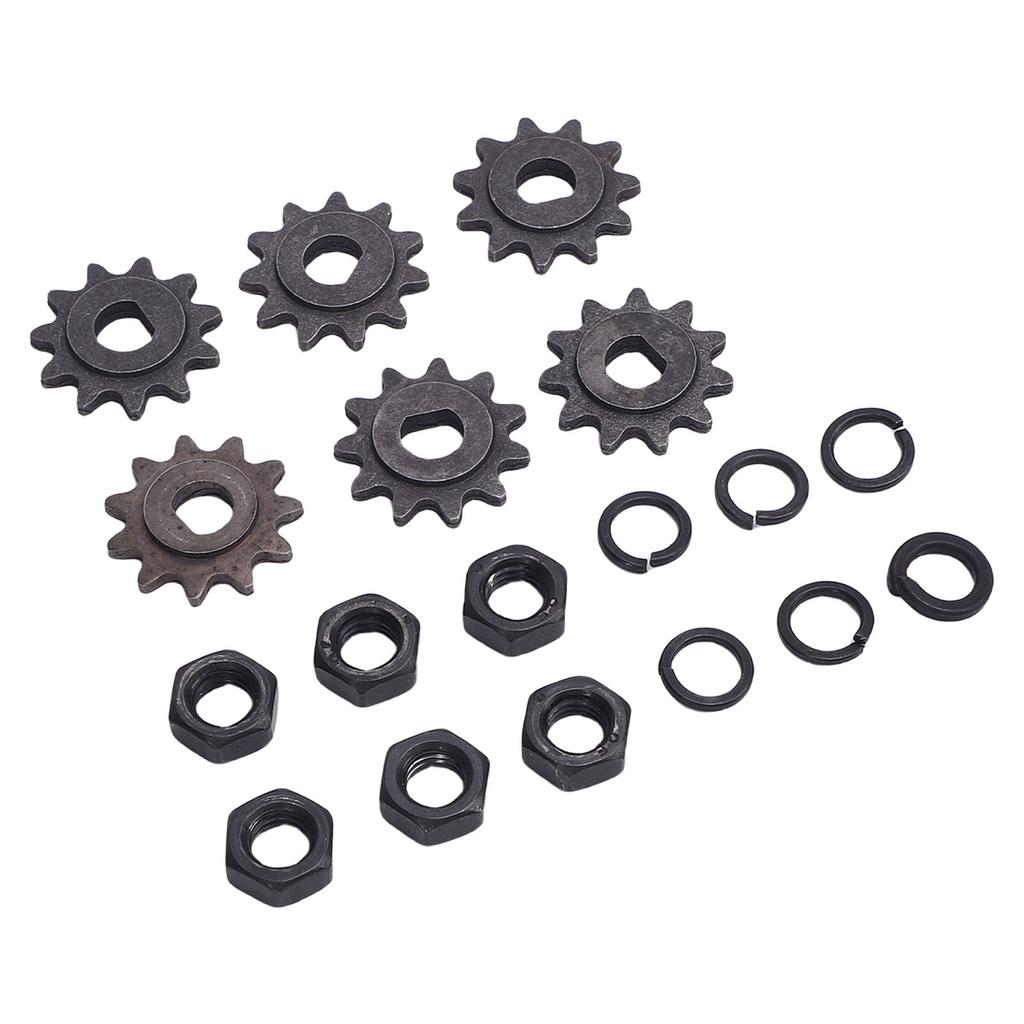 Звездочка цепного двигателя 25H, внутренний диаметр 10 мм, высокопрочная металлическая звездочка двигателя с гайкой с отверстием D и