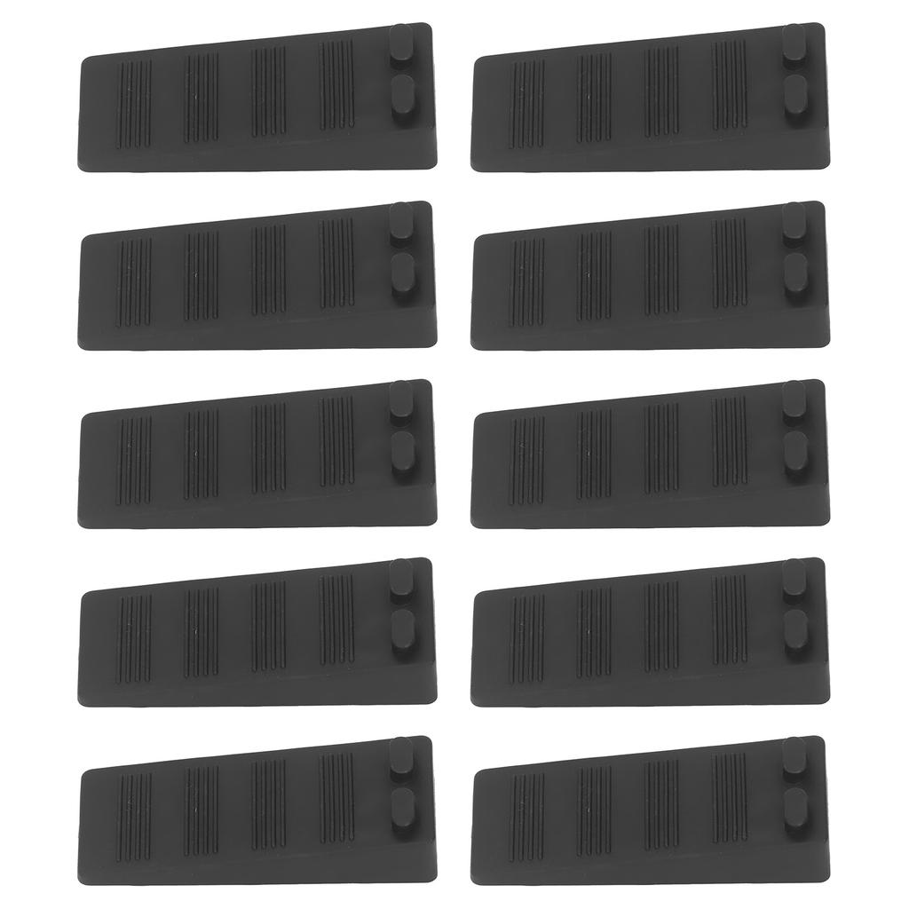 10 Pcs Door Stoppers Black  Protection Anti Collision Anti Skid Non Punching Rubber Floor Door