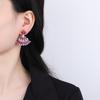 Источник Цирконовые серьги Роскошные рубиновые турмалиновые серьги Юбка-веер Королевские сапфировые серьги