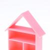 Miniature House Shaped Display Shelf Dollhouse Storage Cabinet Model Ornament Cute Design for Kids Room Decor DIY Dollhouse Build